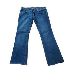 XX1 Jeans 33 Bootcut Whiskered Denim Blue Pants Casual Distressed Street…